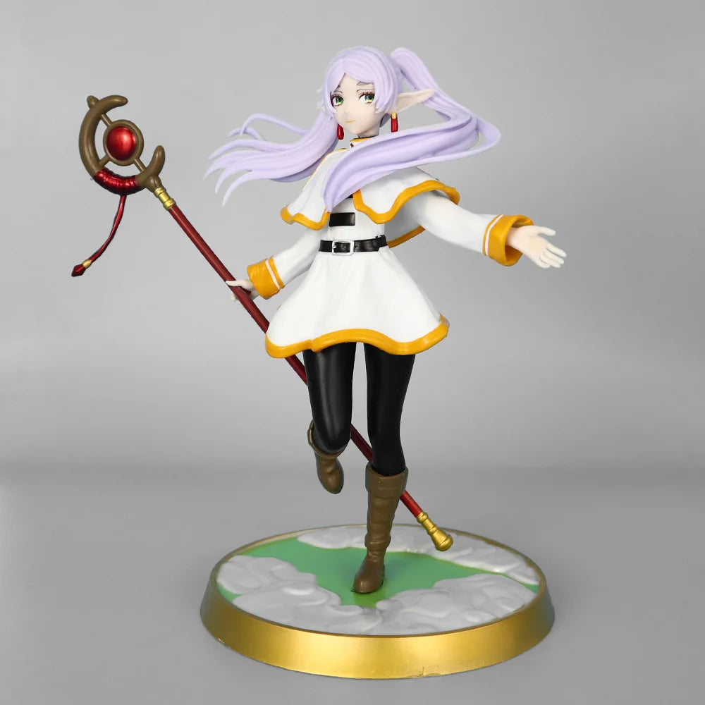 21cm Frieren:Beyond Journey'S End Frieren Anime Girl Figure Model Statue Boys Collection Desktop Decoration Ornament Toys Gifts 21cm Frieren:Beyond Journey'S End Frieren Anime Girl Figure Model Statue Boys Collection Desktop Decoration Ornament Toys Gifts